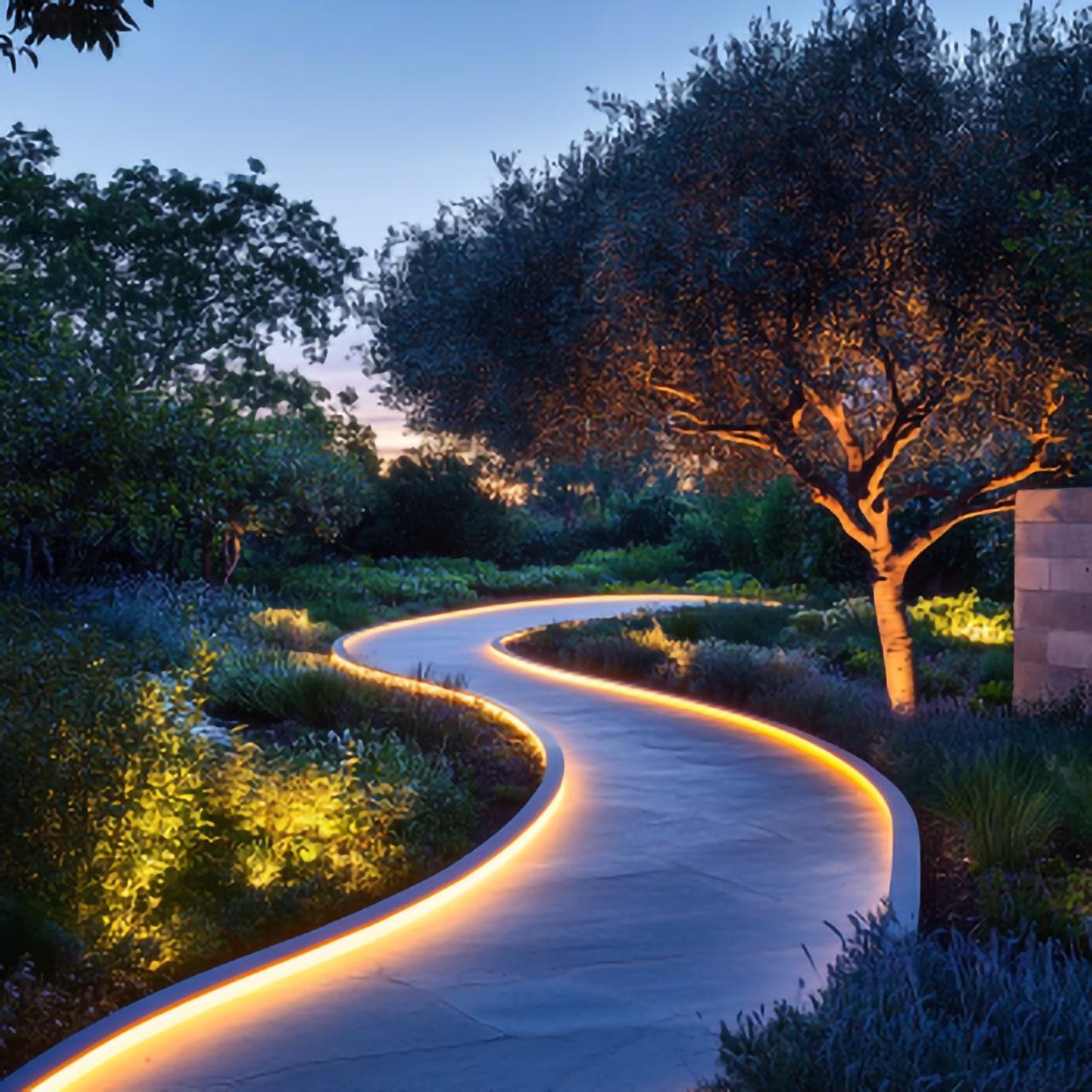 Installing Outdoor Strip Lights on Walkways & Pathways