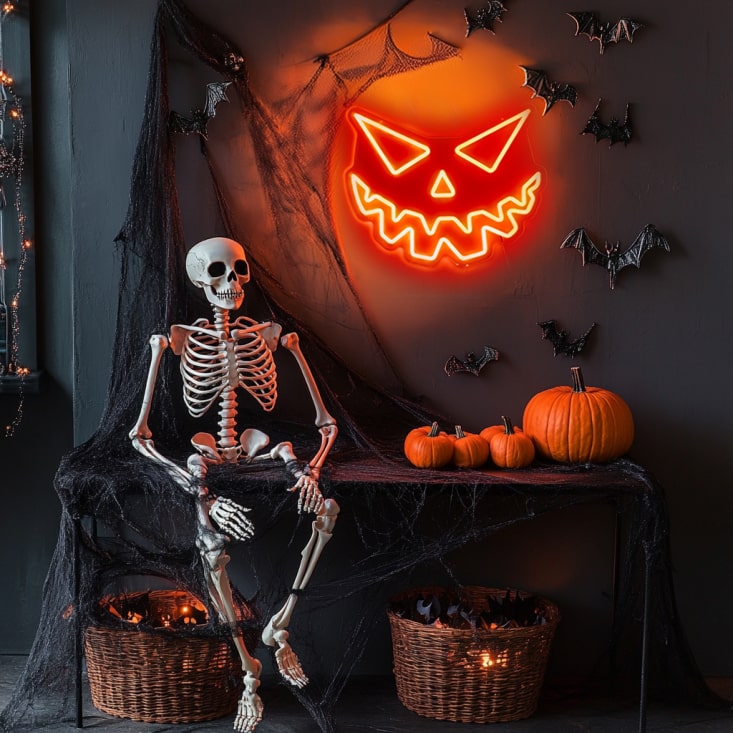 Enhance Your Halloween Decor with Ominous LED Signs & Displays